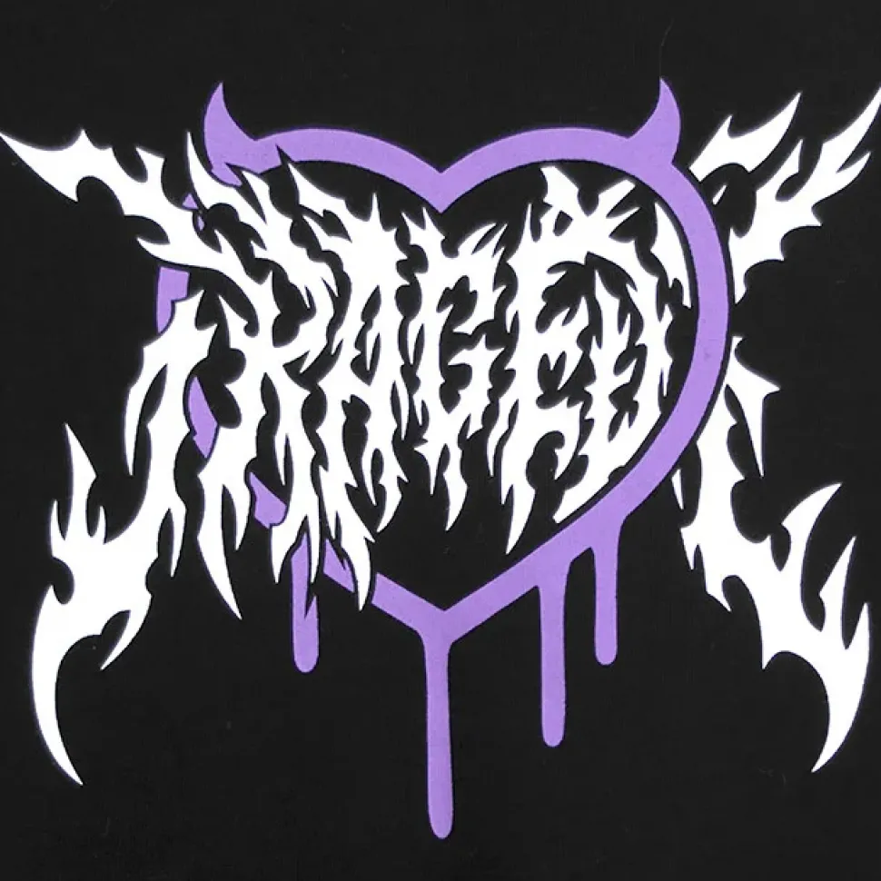 LISTEN FLAVOR Usamimi Stripe Layered Style Hoodie