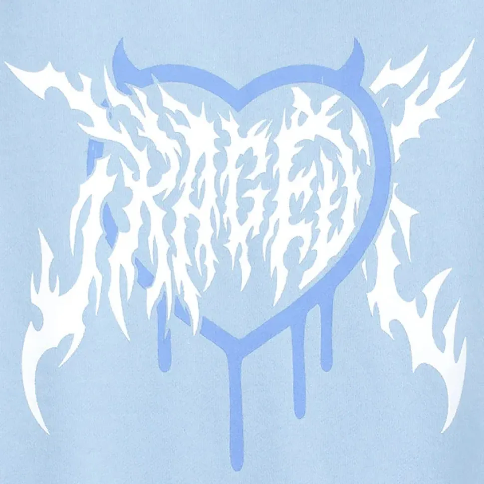 LISTEN FLAVOR Usamimi Stripe Layered Style Hoodie