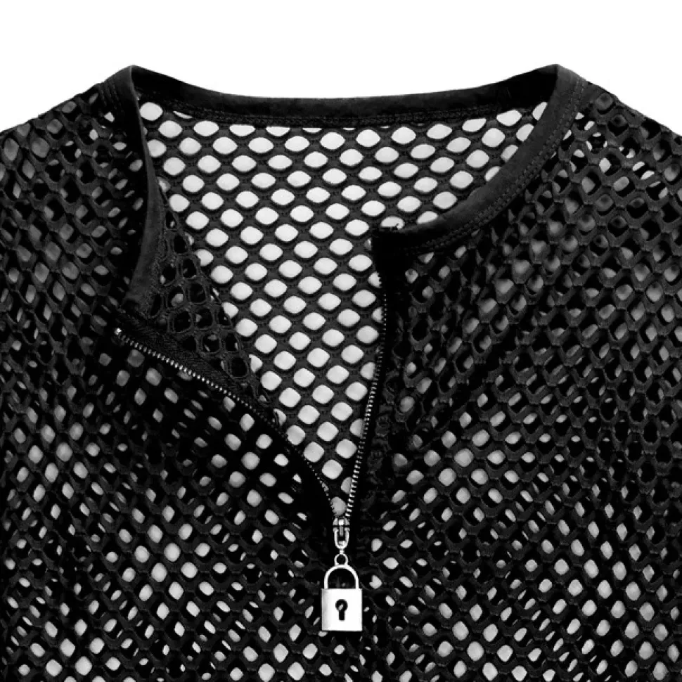 LISTEN FLAVOR Useful Mesh Long Sleeve T-Shirt