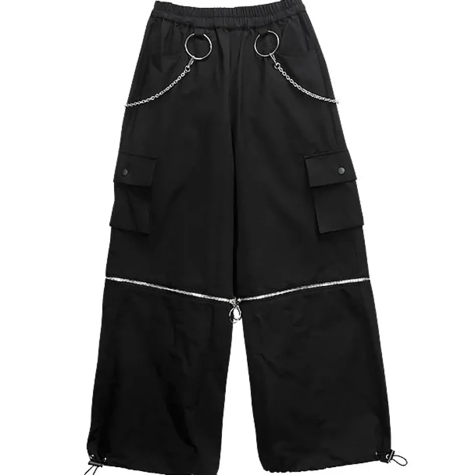 LISTEN FLAVOR 2-Way Ring Chain Wide Pants