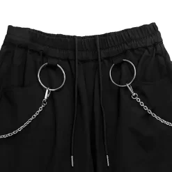 LISTEN FLAVOR 2-Way Ring Chain Wide Pants