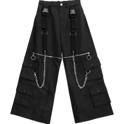 LISTEN FLAVOR Wide Pants w/ Strap