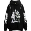 LISTEN FLAVOR x Kaibashira Shoulder Zip Hoodie Black