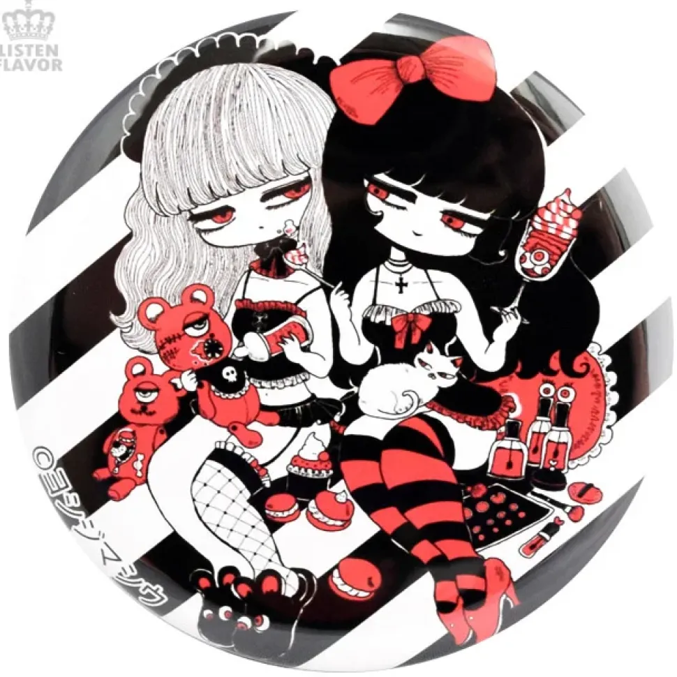LISTEN FLAVOR x Shiu Yoshijima Poison Lily Collab Pin Badge