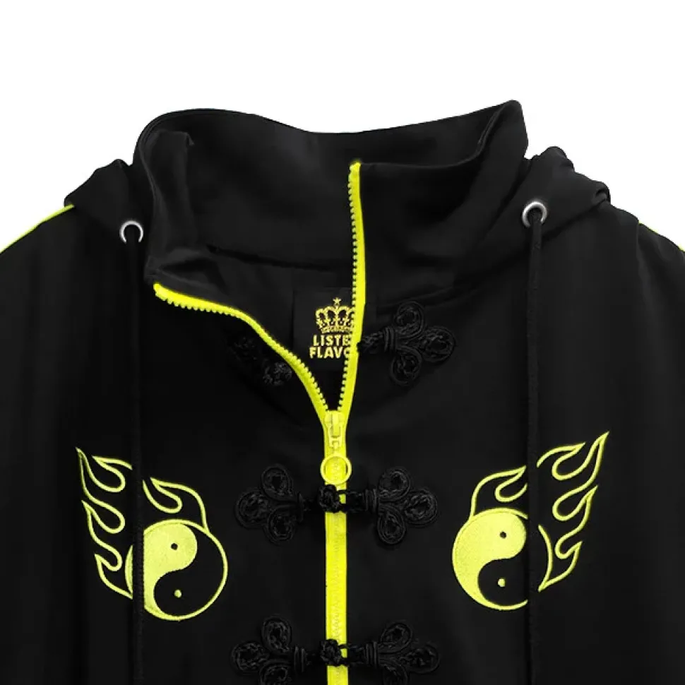 LISTEN FLAVOR Yin-Yang China Mesh Jersey Hoodie