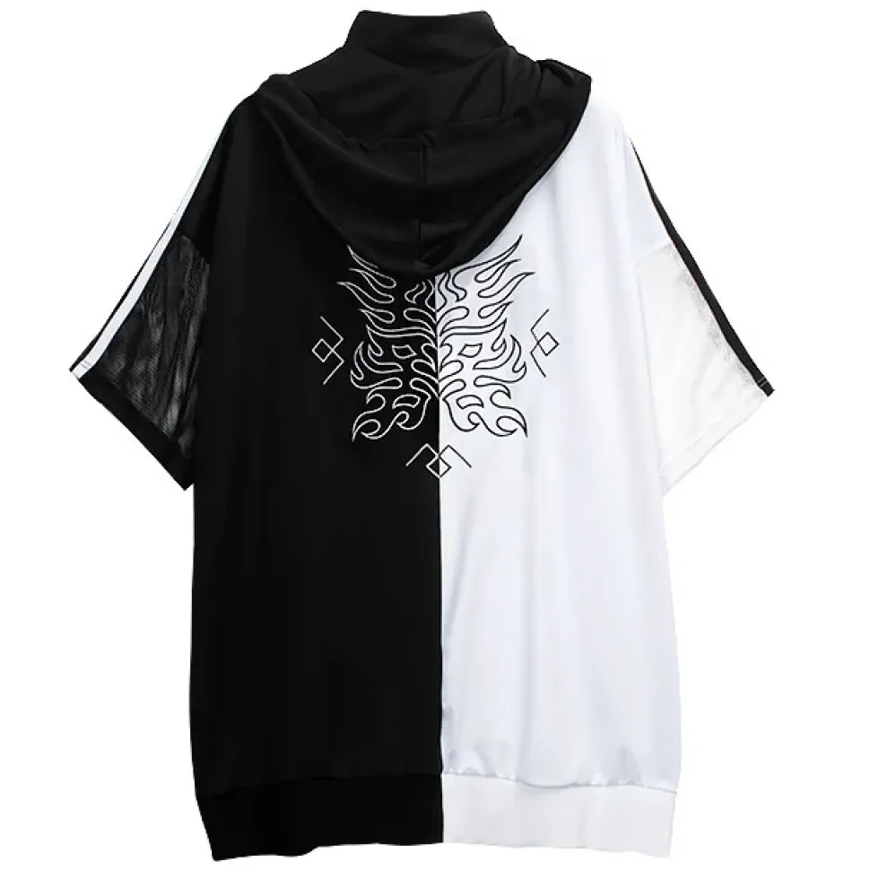 LISTEN FLAVOR Yin-Yang China Mesh Jersey Hoodie