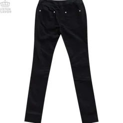 LISTEN FLAVOR Zip Detail Black Skinny Pants
