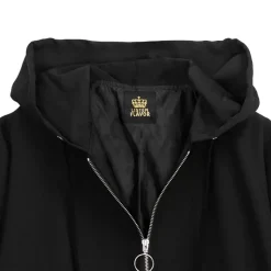 LISTEN FLAVOR Zip Slit Sleeve Hooded Blouson