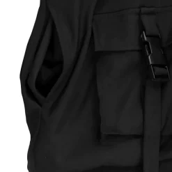 LISTEN FLAVOR Zip Slit Sleeve Hooded Blouson