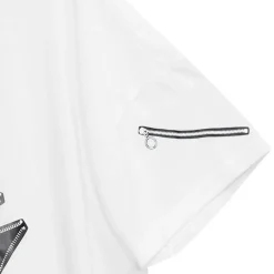 LISTEN FLAVOR Zipper Bear Mesh Top w/ Arm Covers