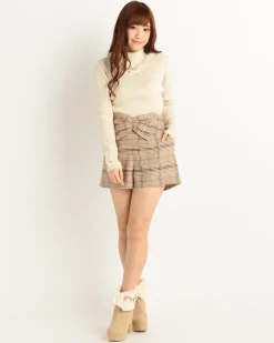 LIZ LISA Big Ribbon Plaid Shorts