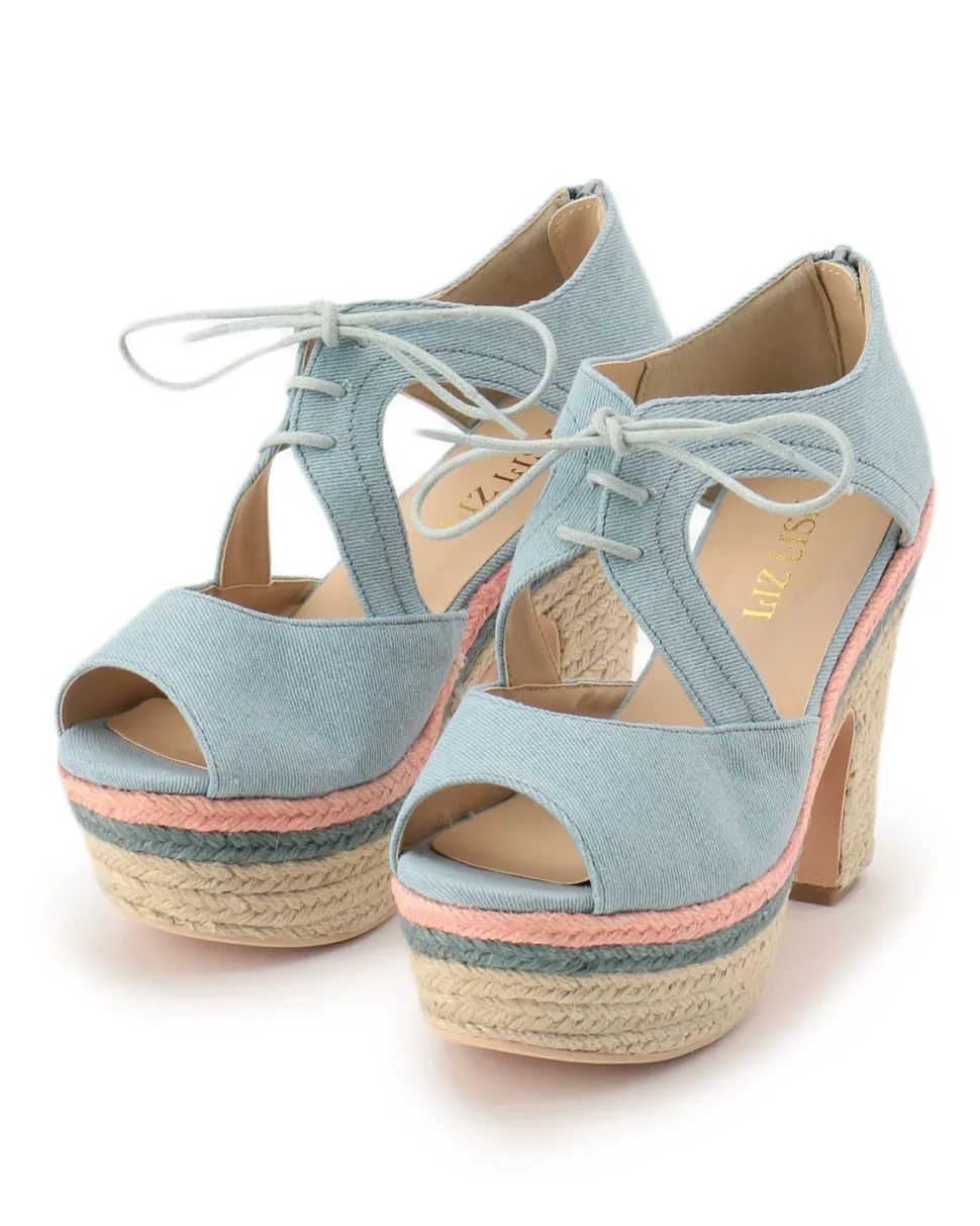 LIZ LISA Colorful Jute Sandals