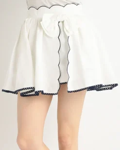 LIZ LISA Dungaree Scallop Short Pants