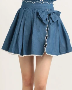 LIZ LISA Dungaree Scallop Short Pants