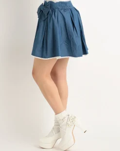 LIZ LISA Dungaree Scallop Short Pants