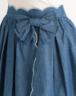 LIZ LISA Dungaree Scallop Short Pants