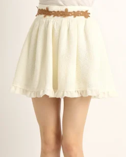 LIZ LISA Flower Applique Sukapan Skirt