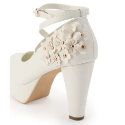 LIZ LISA Flower Motif Pumps