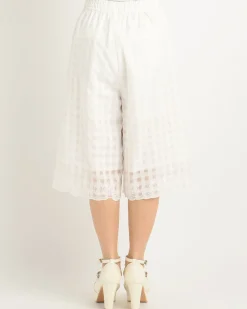 LIZ LISA Fruit Embroidered Gaucho Pants