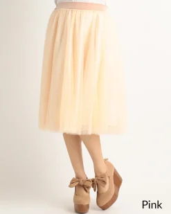 LIZ LISA Tulle Midi Skirt