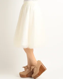 LIZ LISA Tulle Midi Skirt