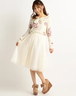 LIZ LISA Tulle Midi Skirt