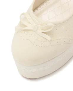 LIZ LISA Velour Lace-Up Platform Shoes