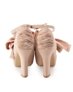 LIZ LISA Velour Ribbon Pumps