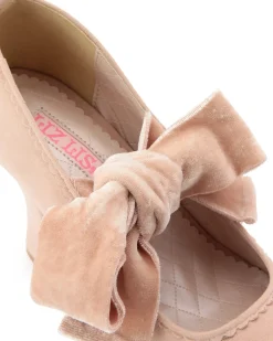 LIZ LISA Velour Ribbon Pumps