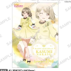 Love Live! Nijigasaki High School Idol Club Nijigasaki High School Store Birthday Present Kasumi Nakasu Celebration Set