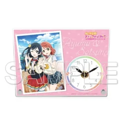 Love Live! Nijigasaki High School Idol Club Ayumu Uehara & Setsuna Yuki Acrylic Clock