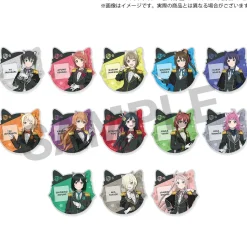 Love Live! Nijigasaki High School Idol Club (Gentle Nyangasaki) Cat-shaped Acrylic coaster (Set of 3)