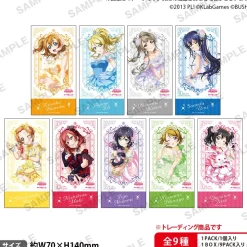 Love Live! School Idol Festival μ's Princess Ver. Trading Ticket-Style Sticker Collection Complete Box Set