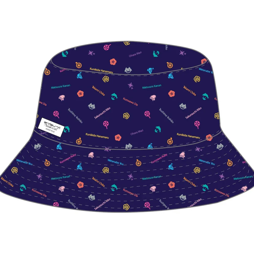 Love Live! Sunshine!! Aqours 5th Anniversary LoveLive! ~LET'S GO WONDER TRIP~ Reversible Bucket Hat