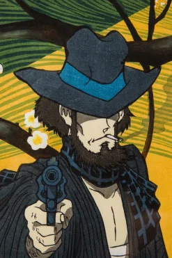 Lupin the Third Ukiyoe Woodblook Print - Daisuke Jigen