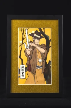 Lupin the Third Ukiyoe Woodblook Print - Inspector Zenigata