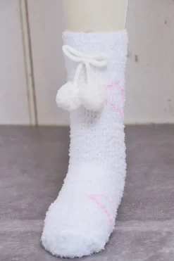 Mafumafu Fluffy Heart Socks