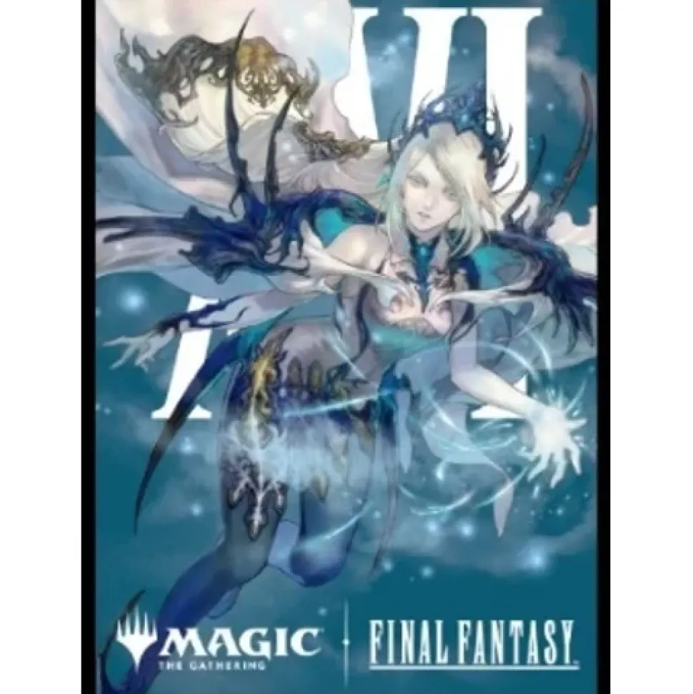 Magic: The Gathering Final Fantasy Players Card Sleeve MFS-18 Character Borderless Edition Shiva, Warden of Ice