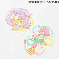 Magical Lip Girls Hologram Clear Stickers