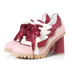 MAYLA Cardcaptor Sakura Iconique Heel Sneakers Ribboned Rose