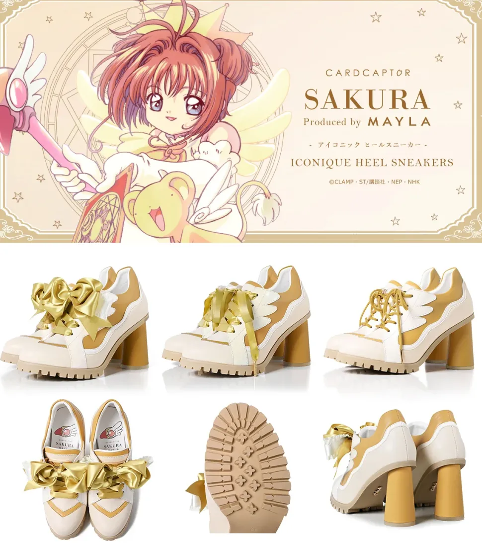 MAYLA Cardcaptor Sakura Iconique Heel Sneakers Angel Crown