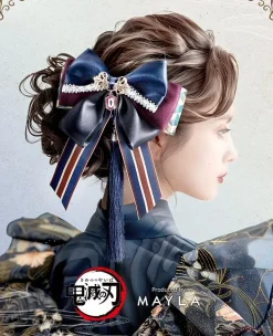 MAYLA Demon Slayer: Kimetsu no Yaiba Iconique Hair Objet + Kanzashi
