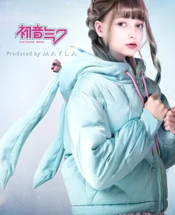 MAYLA Hatsune Miku Iconique Down Jacket Sax Blue