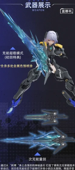 Mecha Angel Series Black Swan Elysia 1/12 Scale Action Plastic Model Kit