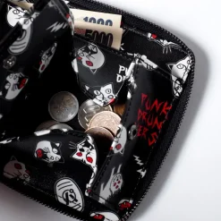 Meow Black Wallet
