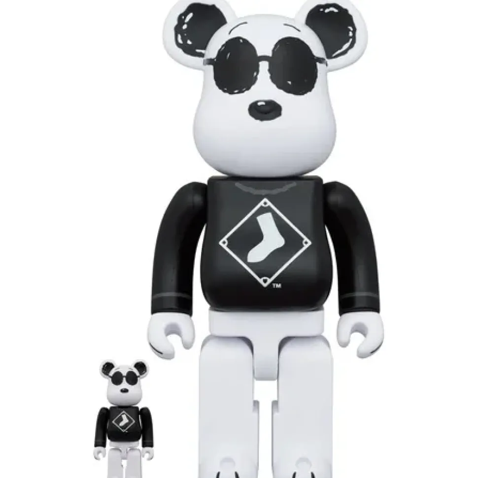 MLB × PEANUTS BE@RBRICK Snoopy(White Sox) 100% & 400%