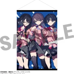 Monogatari Series x Kei Mochizuki B2 Tapestry Hitagi Senjougahara & Tsubasa Hanekawa & Suruga Kanbaru