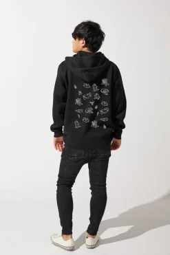 Monster Hunter Rise Gorogoro Otomo Line Art Hoodie