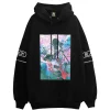murakaruki x LISTEN FLAVOR Zip Sleeve Hoodie Black