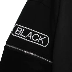 murakaruki x LISTEN FLAVOR Zip Sleeve Hoodie Black